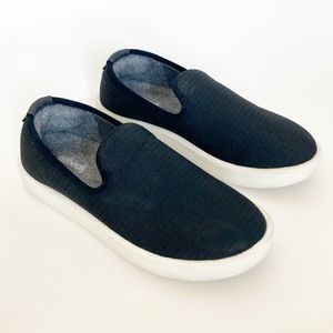 Women's Allbirds Wool Lounger Woven Slip On Sneakers Natural Black Size 6